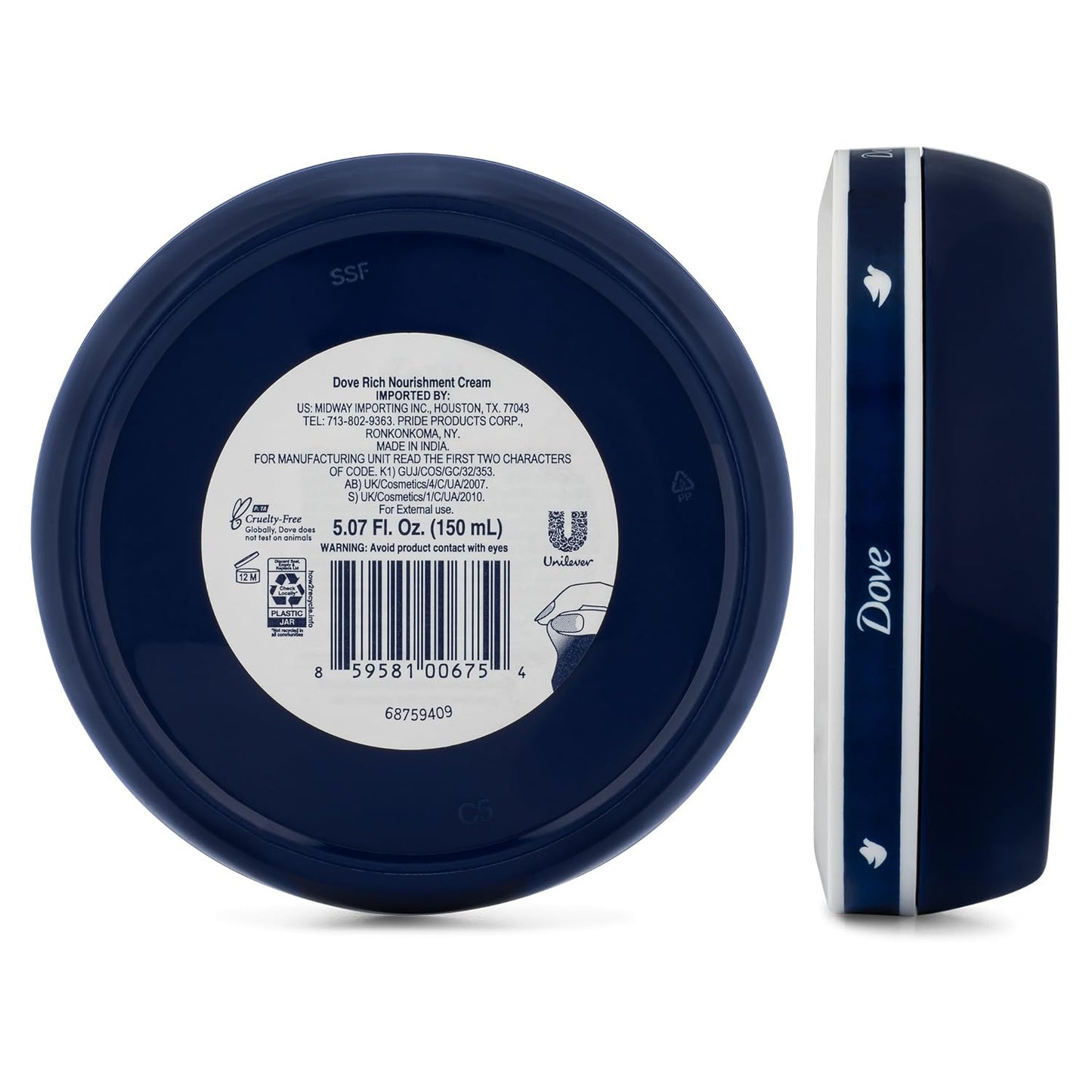 Dove Body Love Rich Nourishment Cream, Face, Hand & Body Lotion for Extremely Dry Skin, Fast-Absorbing 72-Hour Moisturizing Cream with Ceramide Serum, 5.07 Fl Oz (Pack of 6)