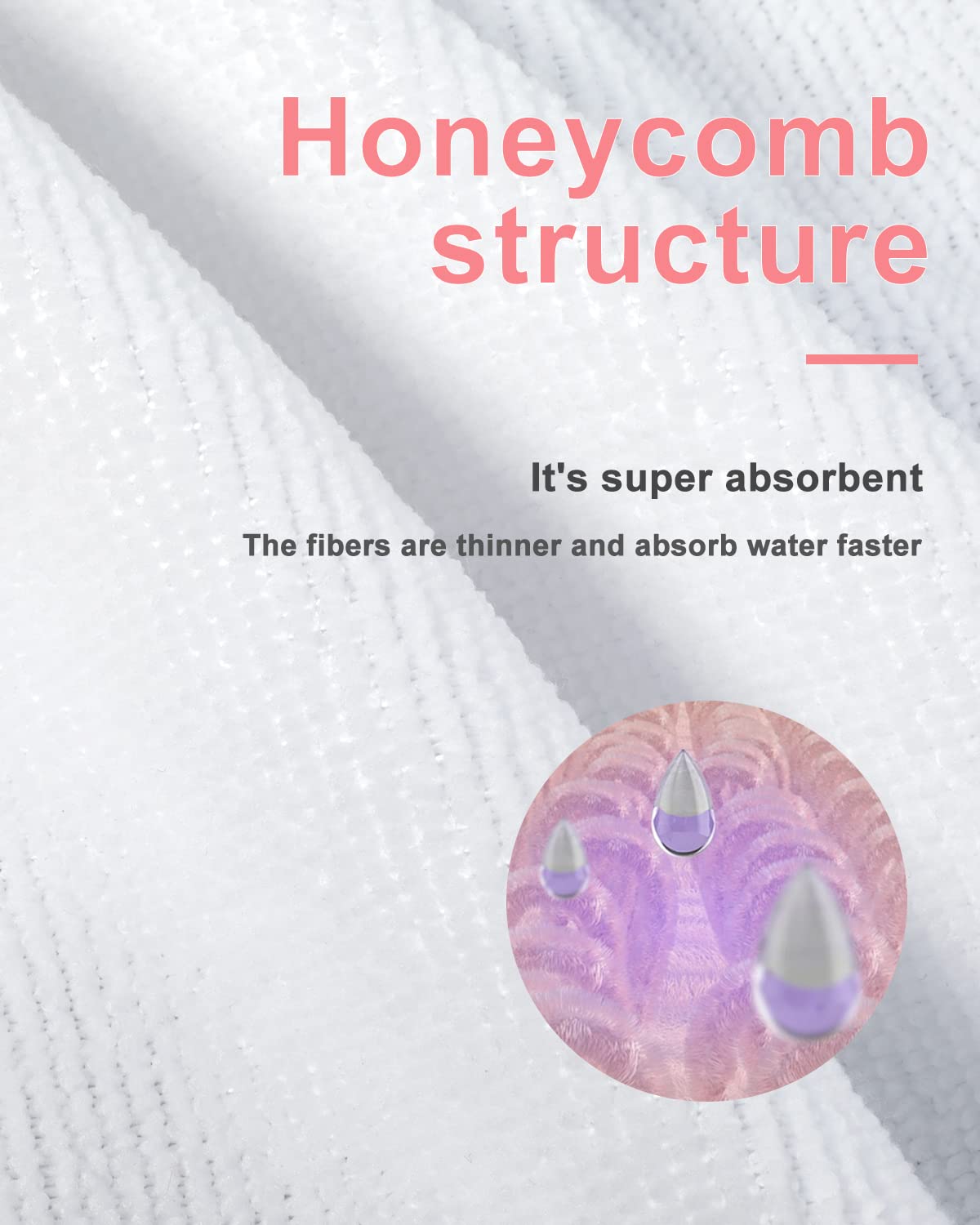 Shower Cap, Terry lined Reusable shower caps, Large Shower Cap for Women, Waterproof Hair cap Triple Layer Shower Caps for Long Thick Hair