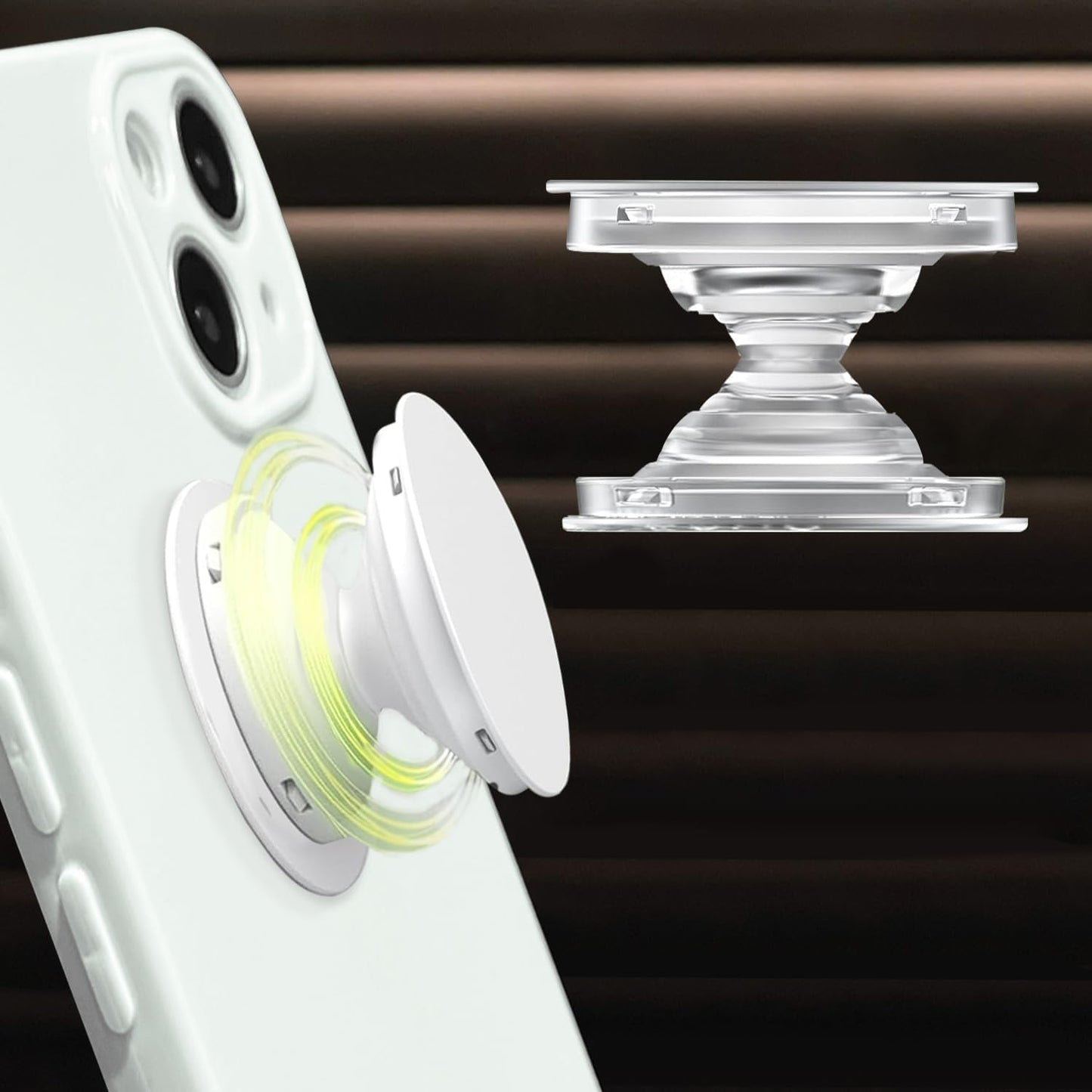 Cute Sunflower Shape Collapsible Expandable Cellphone Stand Multi Functional Mobile Phone Grip & Kicktand