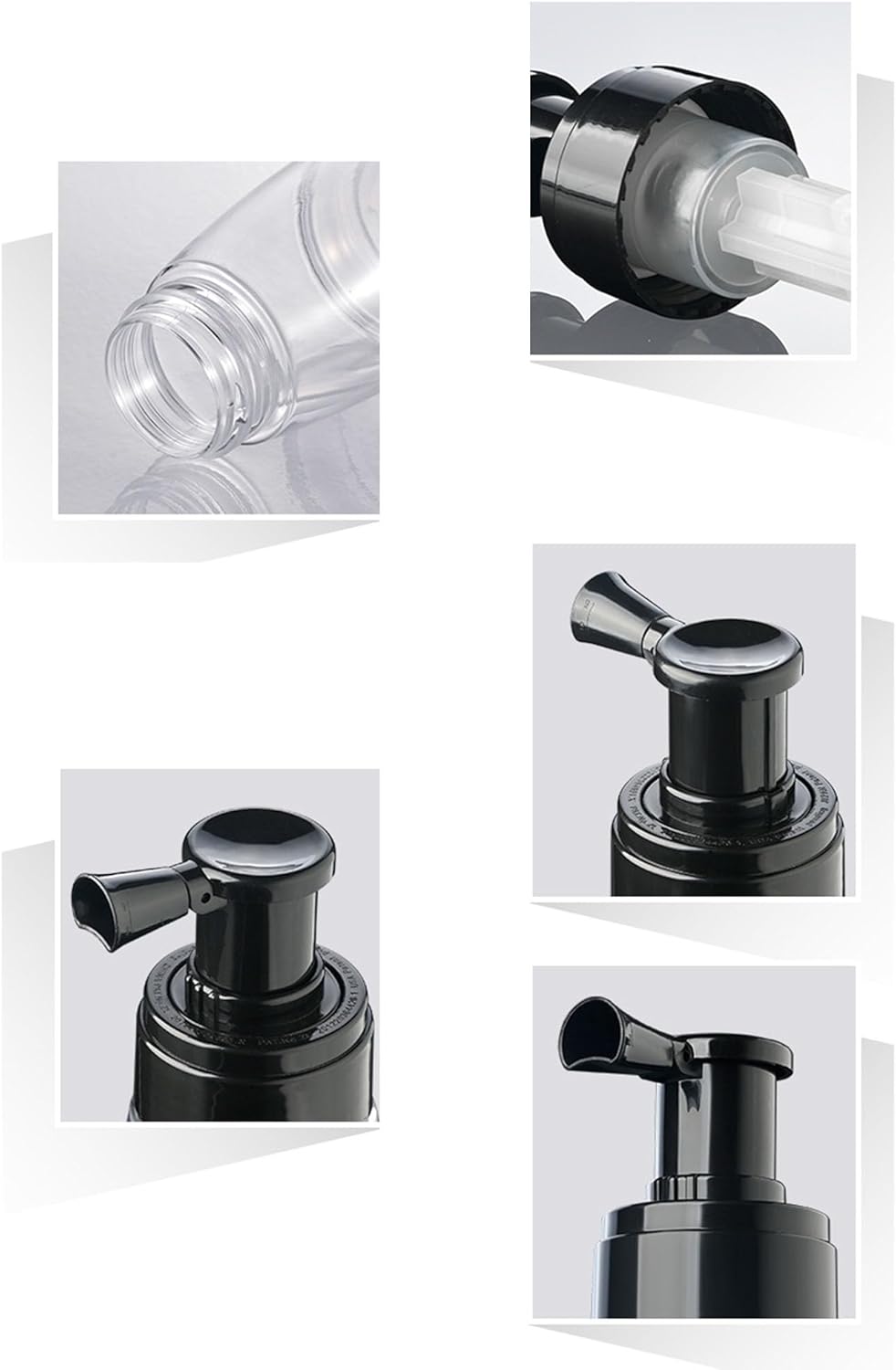 Aethland Powder Spray Bottle for Dry Shampoo, 2pcs Talc and Powder Applying Bottle, Refillable Hair Fiber Applicator for Hair Salon, Cleaning, Plants, Misting & Skin Care (180ml+180ml)