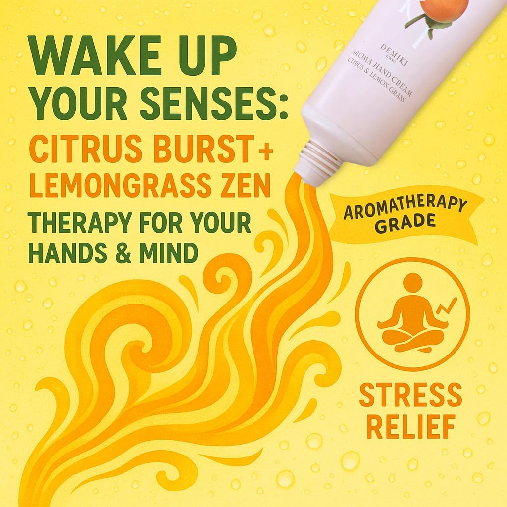 DEMIKI Shea Butter Hand Cream for Dry Cracked Hands, Birthday Gifts for Women,Bridesmaid Gifts,Nurse Gifts,Teacher Appreciation Gifts,Japanese Fragrance Hand Lotion Moisturizer Travel Size1.7fl.ozx4