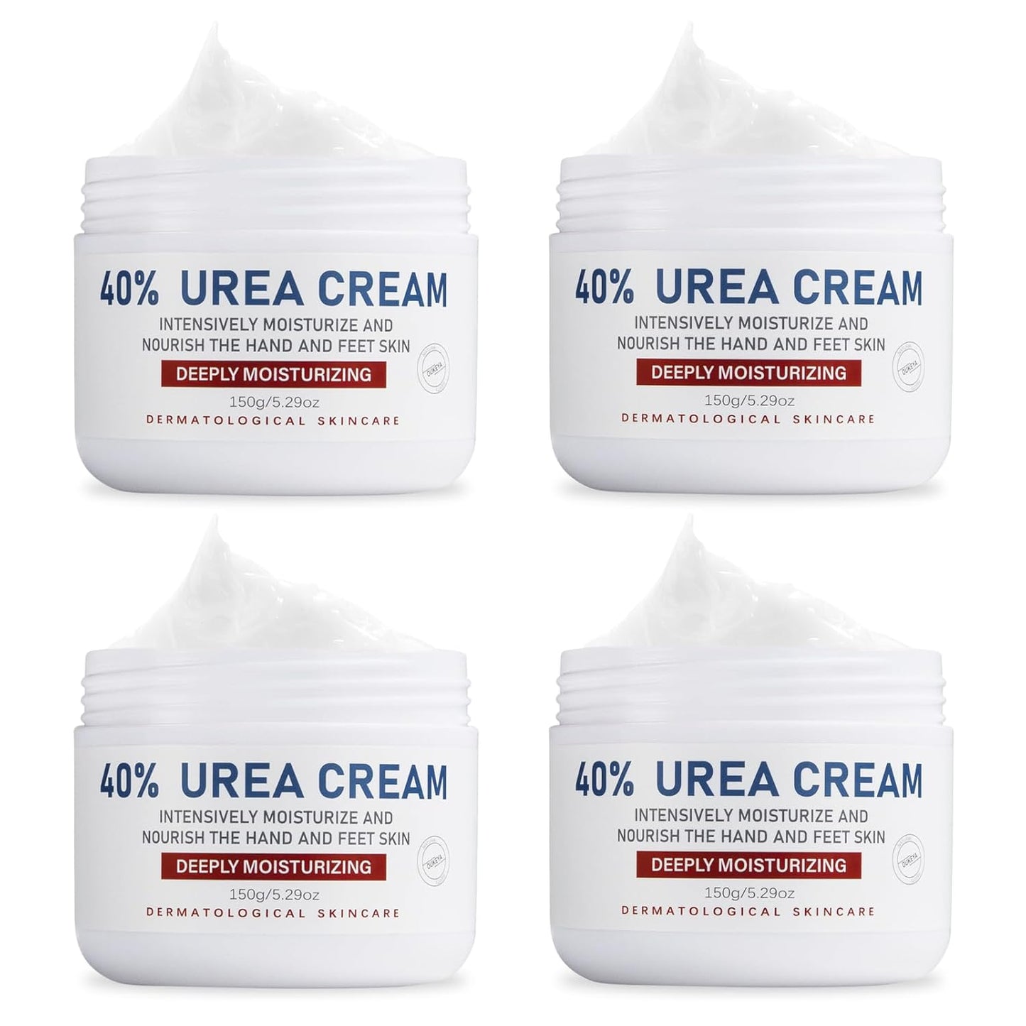 OUKEYA Urea Cream 40 Percent,Foot & Hand Cream for Dry Cracked,Urea Lotion for Feet Maximum Strength(4 Packs)