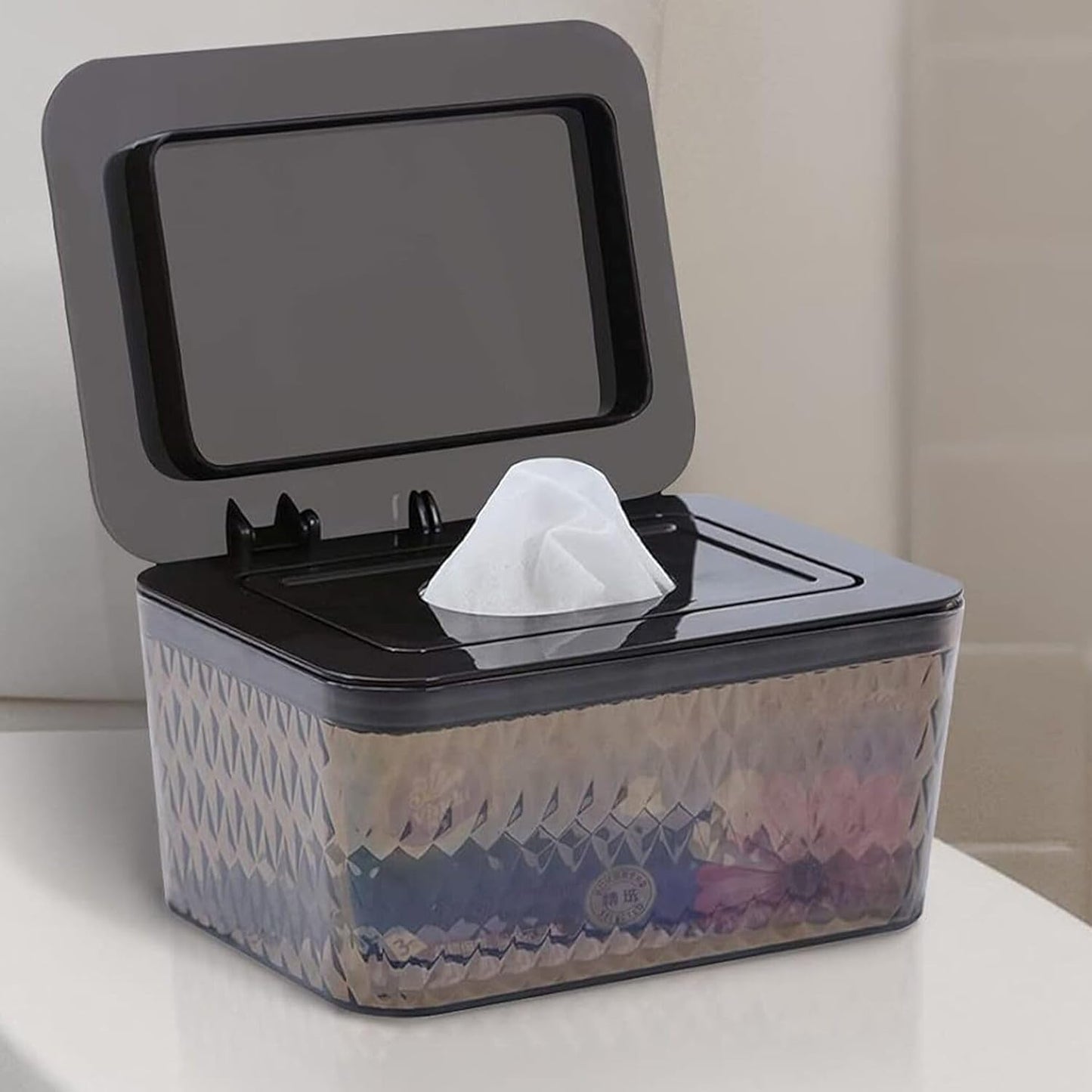 4 Pack Wipes Dispenser Seal-Designed Wipe Dispenser Holder Wipes Case Box for Bathroom Keep Wipes Fresh, Dust-Proof & Non-Slip