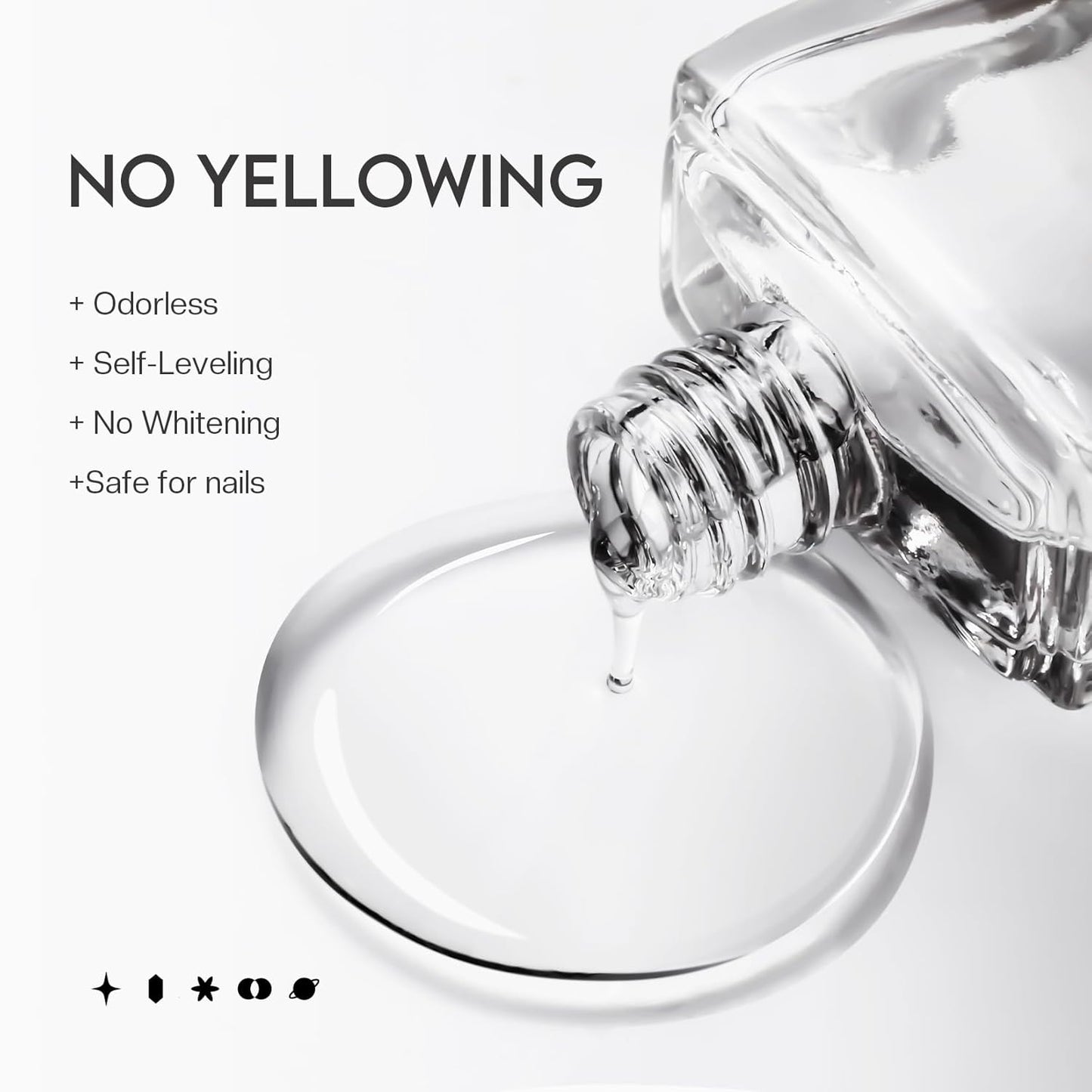 Matte Top Coat Nail Polish: Clear Quick Dry Nail Polish Fast Air Drying Long Lasting Clear Coat Matt Effect for Manicure Salon Quality 0.34 FL Oz