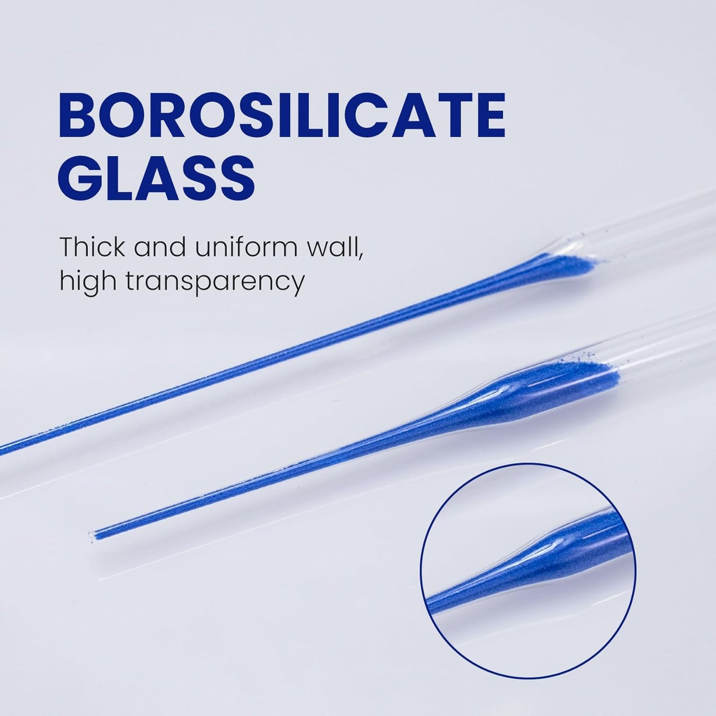 ALWSCI Borosilicate Glass Pasteur Pipette,Convenient pipetting,Essential Oils,Sample Handling,250pcs
