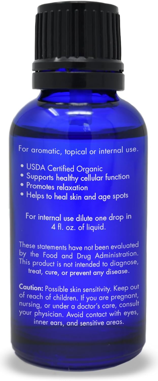 Organic, Frankincense Essential Oil, Food Grade, for Face – 100% Pure, Frankincense, Resin, Oil, Boswellia Serrata, Edible, by Zongle Therapeutics, 1 OZ