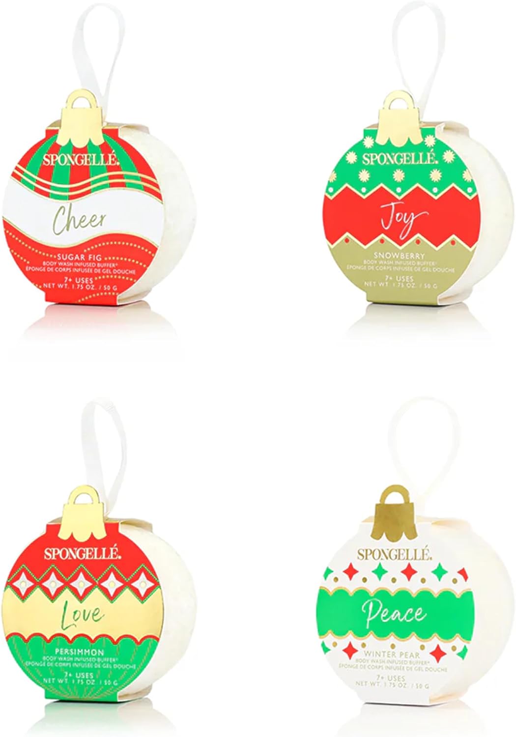 Spongelle Holiday Ornament Assorted Pack