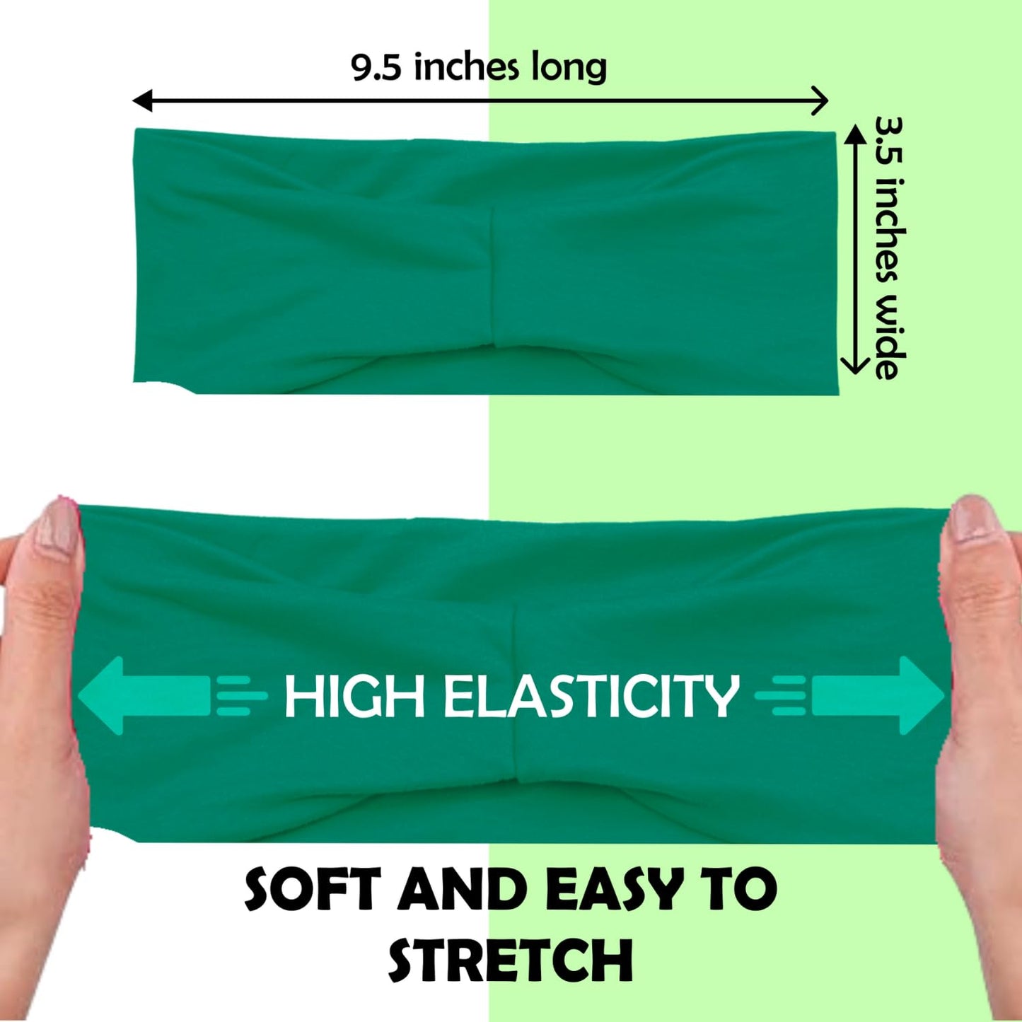 Lotus78, Pack of 8 Wide Headbands for Women Non Slip, Fashionable Sports Hair Bands for Women's Hair, Soft Elastic Stretchy Head Bands, Yoga Workout Headbands for Women Daily Fashion(Smile icon)