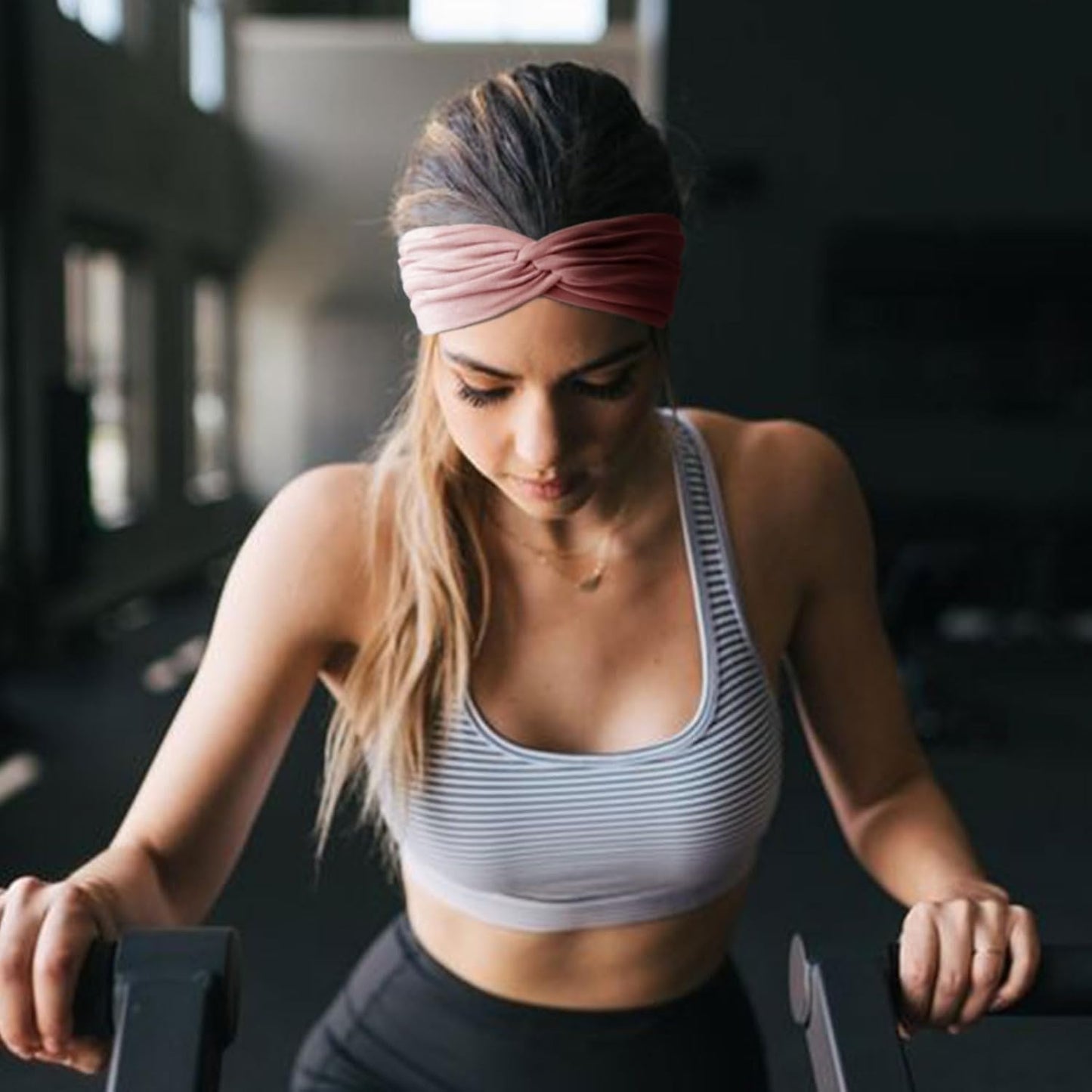 DRESHOW 4 Pack Turban Headbands for Women Wide Vintage Head Wraps Knotted Cute Hair Band Accessories