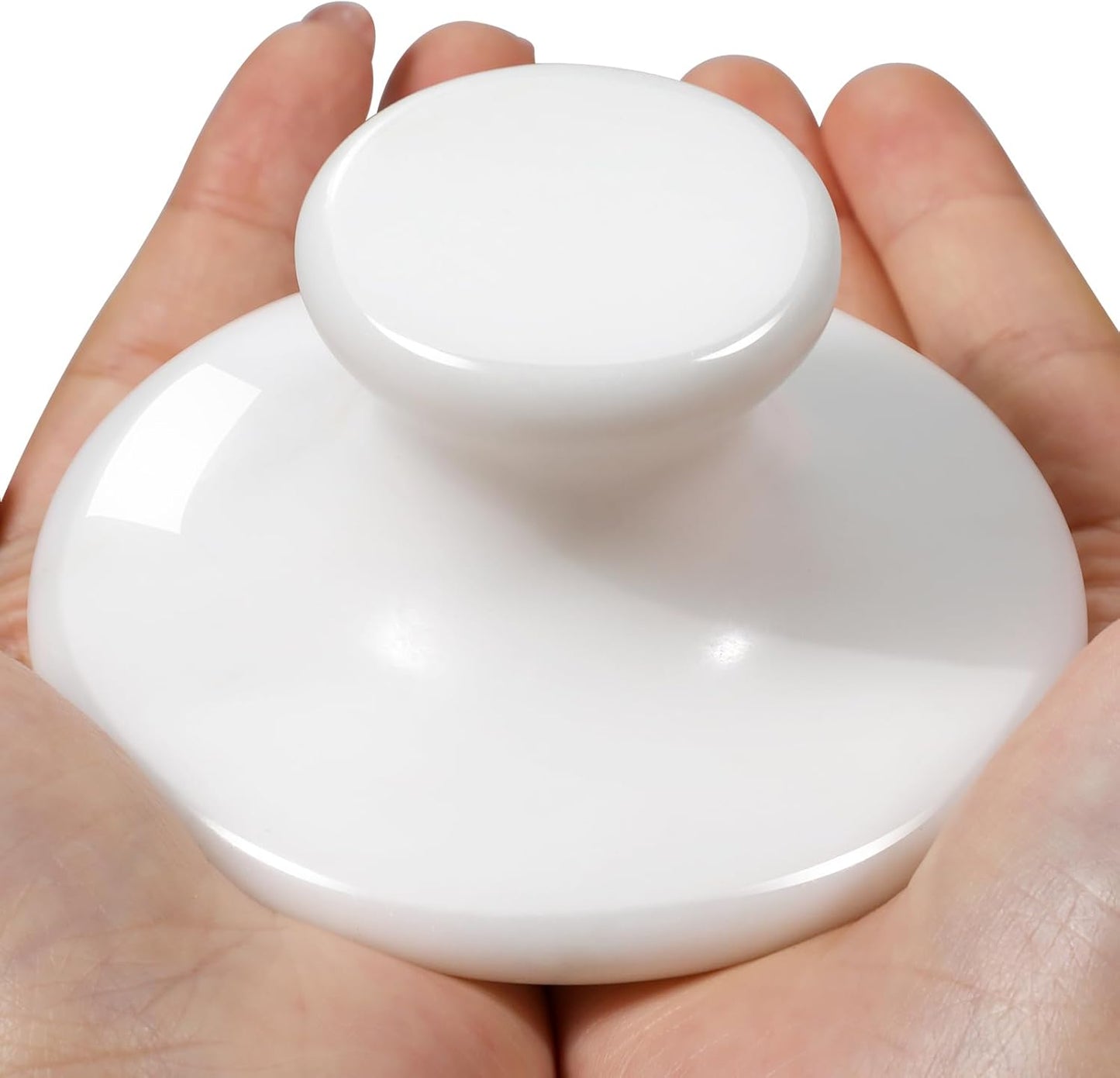 gemshan Guasha Massage Tool Mushroom Shape Natural Jade Stone for Body Face for Essential Massage Spa Massage Therapy