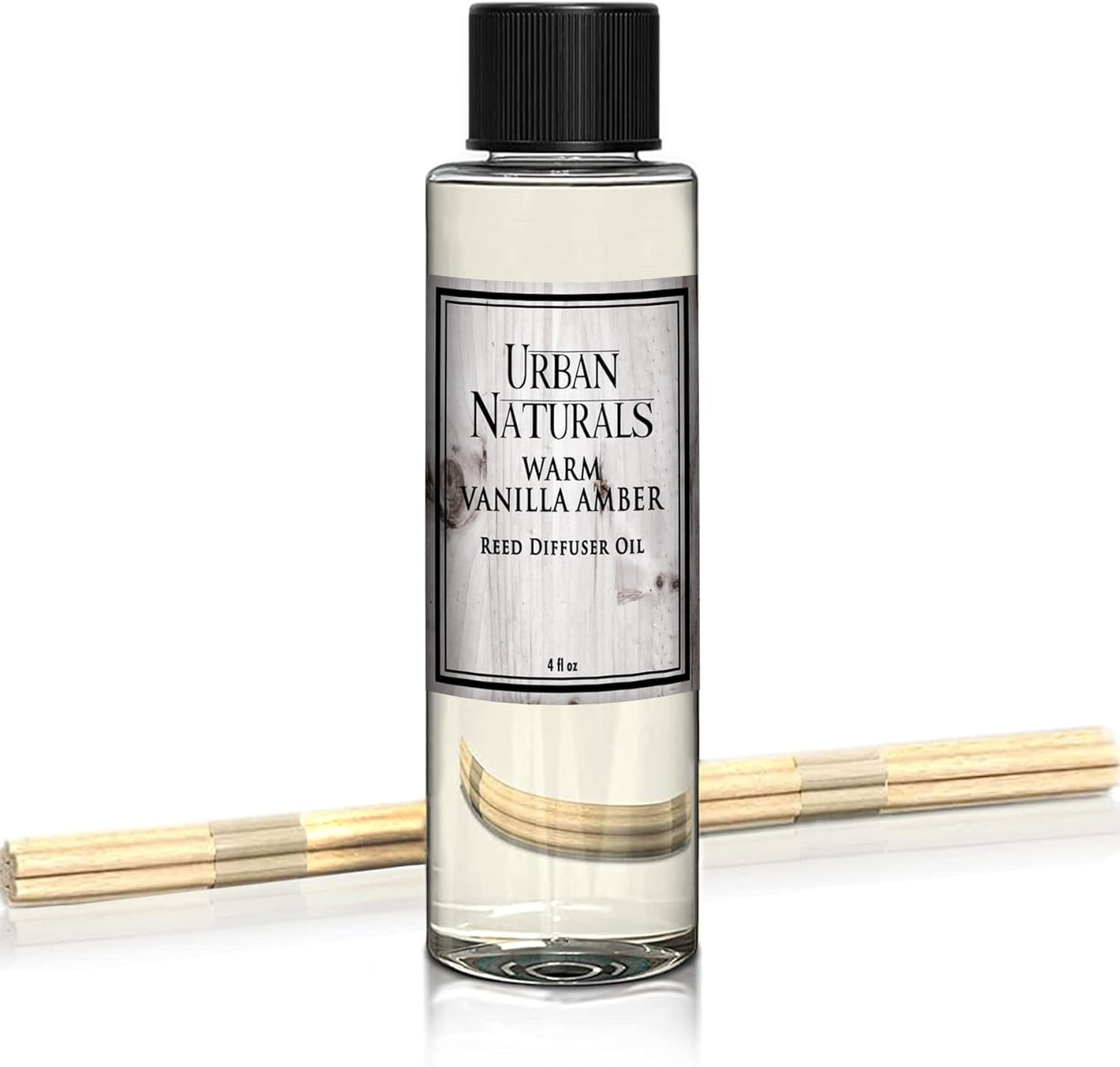 Urban Naturals Warm Vanilla Amber Refill | Creamy. Warm. Sultry. Notes of Sandalwood, Amber & Smoked Vanilla | 4 oz.