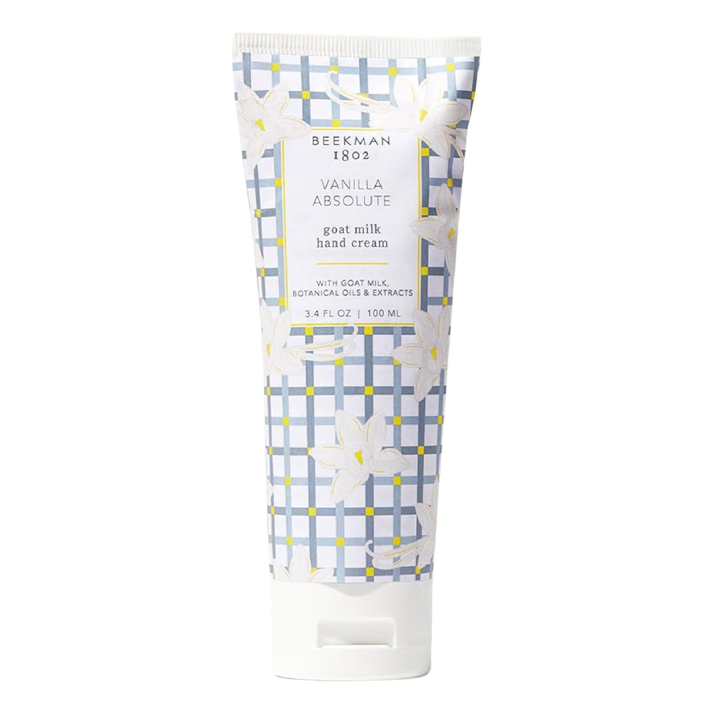 Beekman 1802 Pure Goat Milk Hand Cream, Vanilla Absolute - Scented - 3.4 oz - Moisturizing Lotion for Dry Skin - Anti-Aging Hydration - Good for Sensitive Skin - Cruelty Free