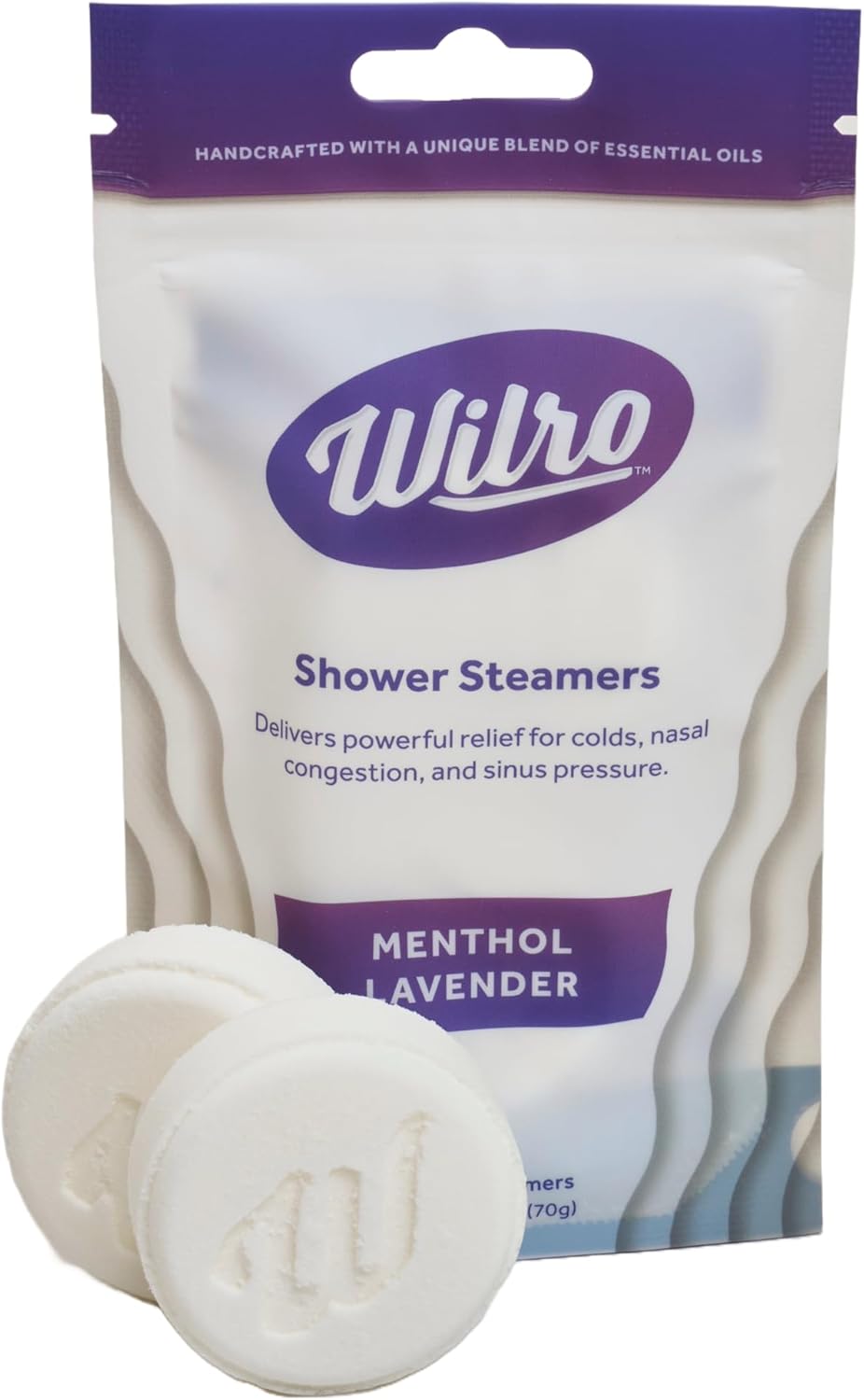 Wilro Soothing, Aromatic Shower Steamers, 3 Pack, Menthol Lavender (6 Steamers), Made in The USA