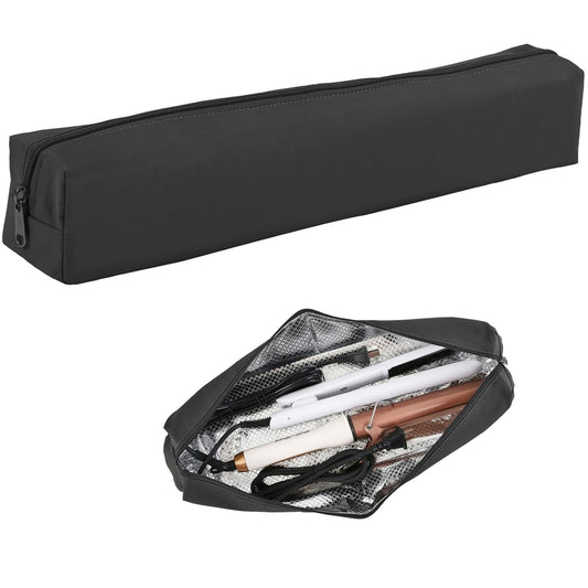 Professional Hot Hair Tools Organizer Bag Portable Travel Heat Resistant Storage Case Pouch for Curling Irons, Flat Irons, Hair Straightener and Styling Tools(17.7" x 3.2"x 3.2")