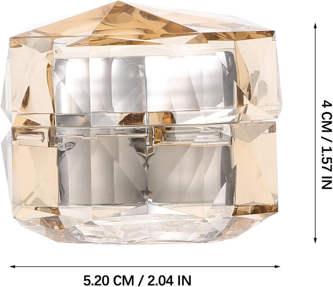 Jar 3Pcs Empty Refillable Cosmetic Jars Makeup Jars Face Cream Jar Travel Lotion Containers(15g)