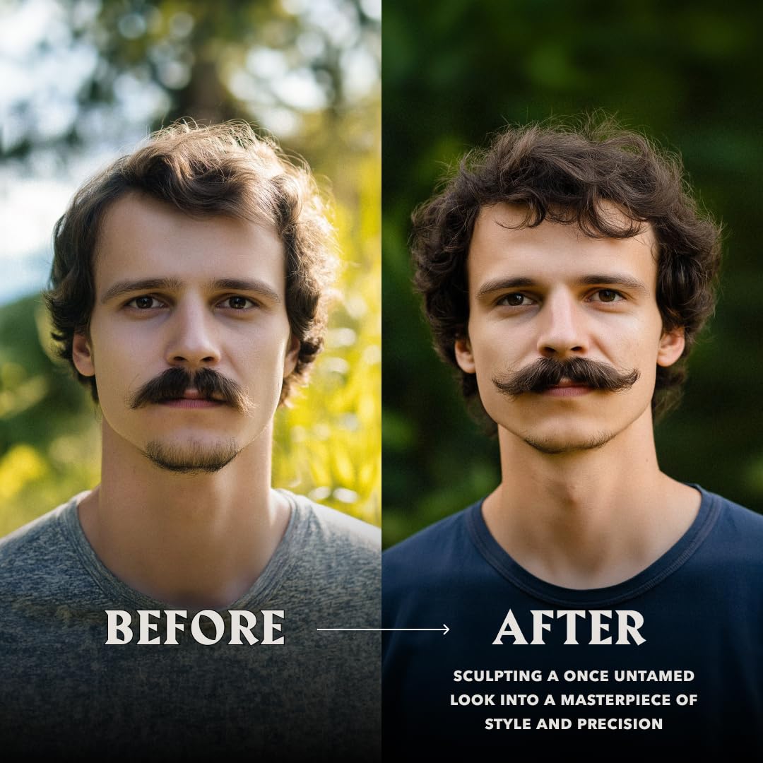 Striking Viking Beard Balm - 2 oz Pack of 2 Vanilla - Softens & Hydrates with Shea Butter & Jojoba Oil - Light Hold Leave-In Hair Conditioner - Itch Relief & Beard Growth with Tea Tree Oil