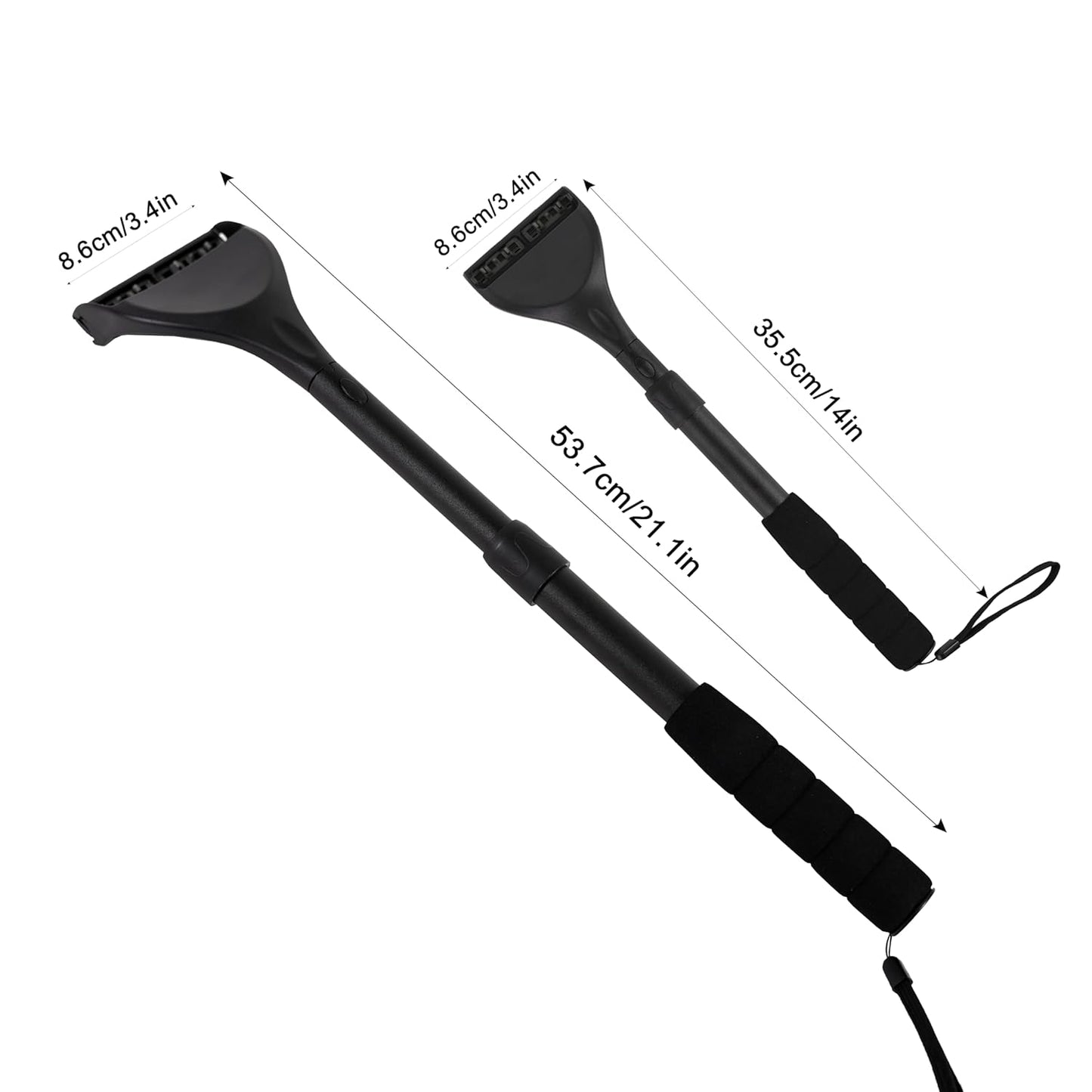 EASACE Back Shavers for Men,Back Hair Shaver for Men with 8pcs Safety Blade,Back & Body Hair Trimmer,Long Handle 21 Inch Adjustable, Curved DIY Shaver