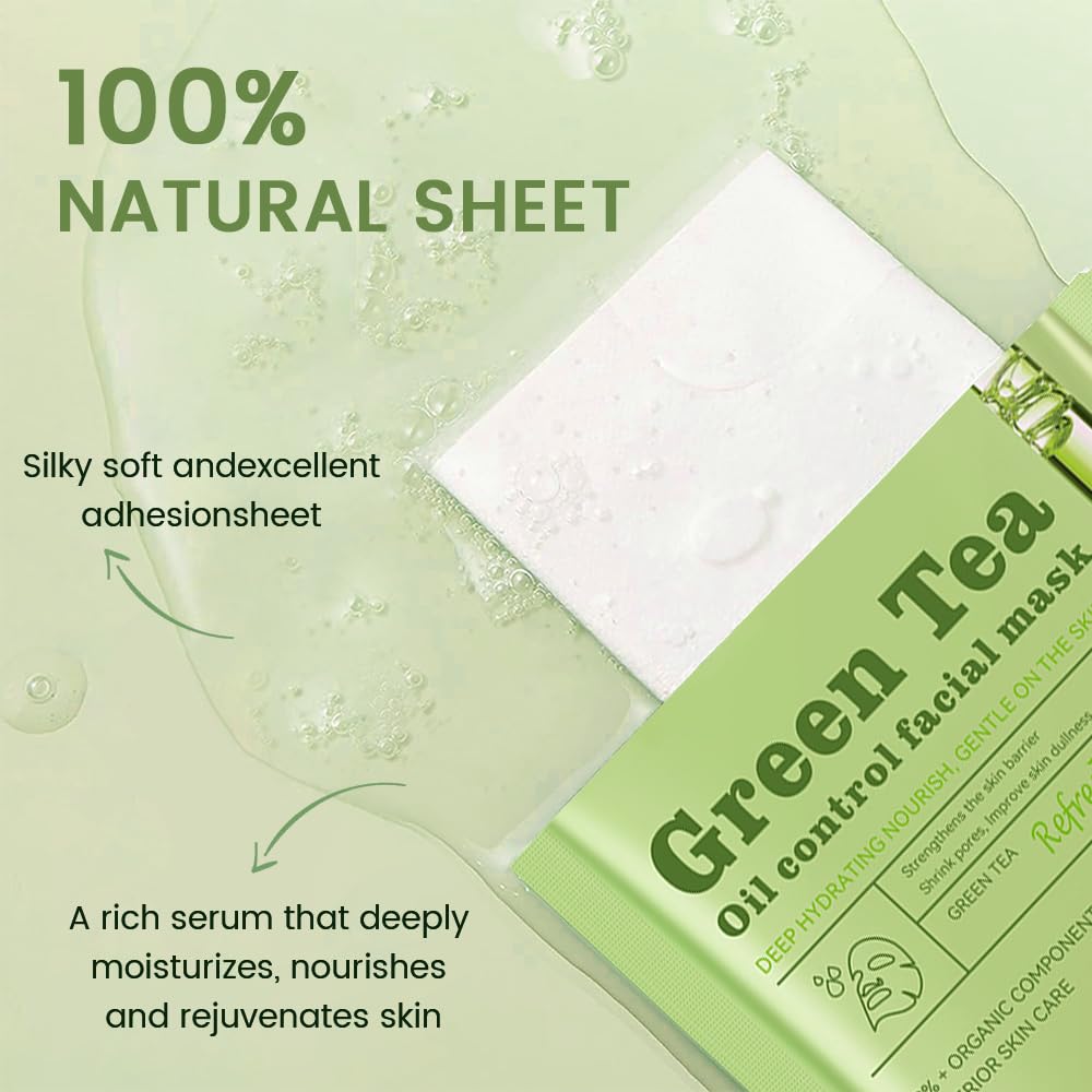 Face Sheet Mask Skincare,Hydrating Spa Face Mask For Sensitive Skin,Moisturize,Nourish for All Skin Types,Natural Skin Care Spa Face Mask for Women Men Girls,Pack of 8