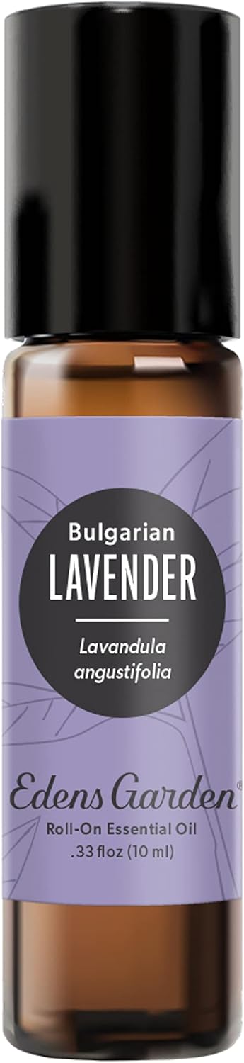 Edens Garden Lavender- Bulgarian Essential Oil Roll-On- 100% Pure Premium Grade, Natural, Therapeutic, Aromatherapy, Kid & Skin Safe, The Best for Comfort, Relaxation Pre-Diluted 10 ml (.33 fl oz)