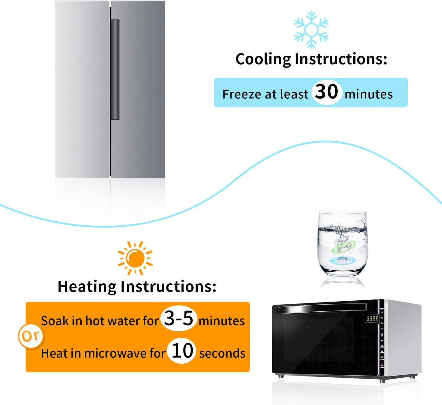 Gel Ice Pack Reusable, Cooling Eye Pads and Patches, Hot and Cold Eye Pads - Soothing, Revitalizing, Puffiness, Refresh, Relieves Stress, Relax, Relieves Puffiness and Tension(2 Crabs+2 Pandas)