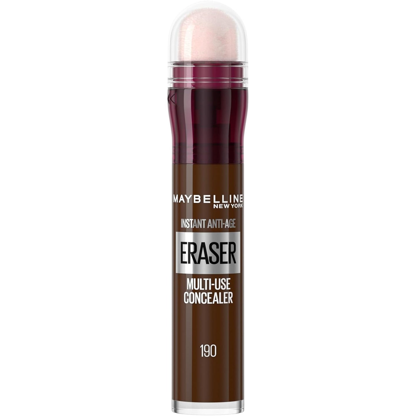 Maybelline Instant Age Rewind Instant Eraser Multi-Use Concealer, Crease-Resistant Coverage, Up to 12HR Moisturizing Wear, 190, 1 Count
