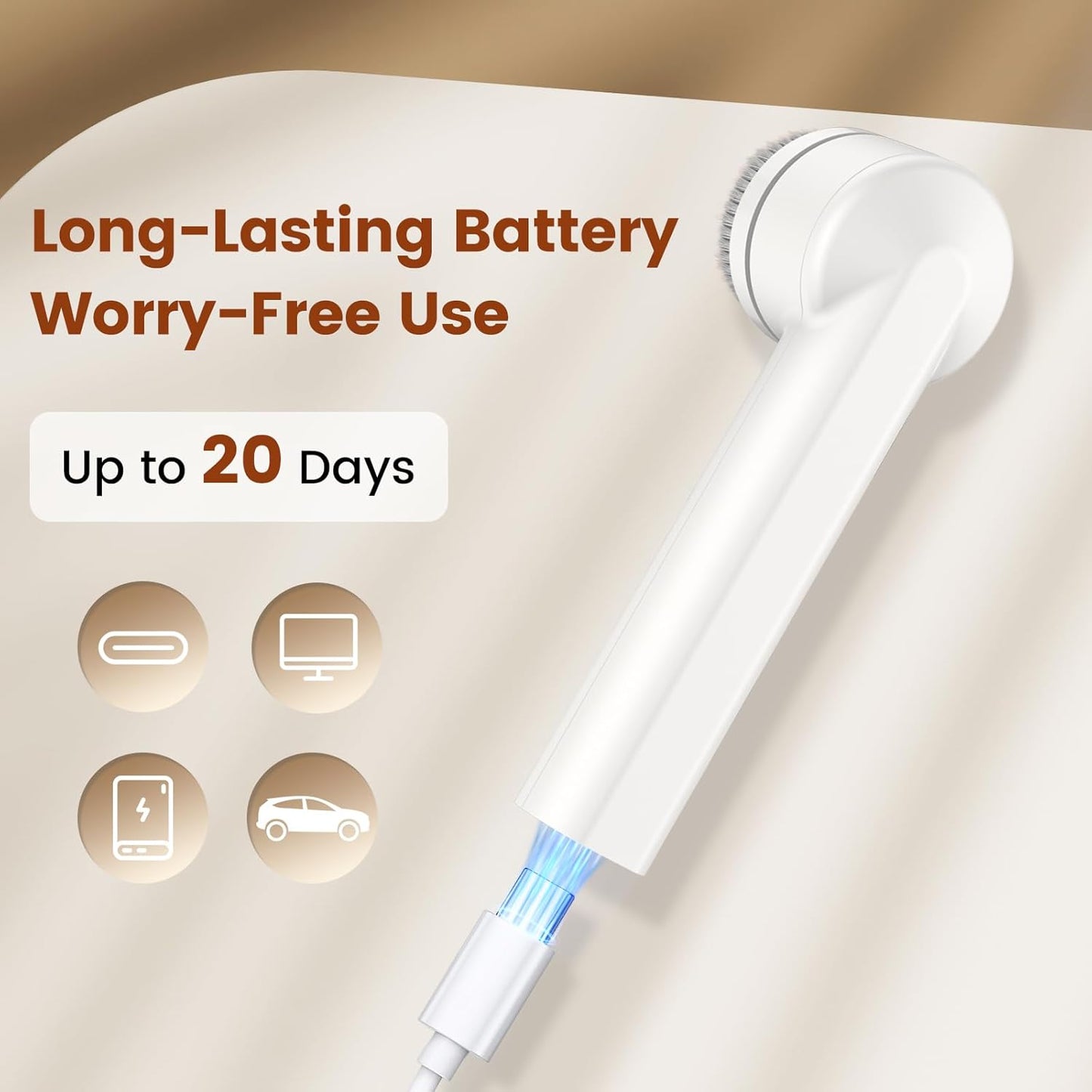 Facial Cleansing Brush, Electric Face Scrubber with 2 Rotational Directions, 3 in 1 Facial Brushes for Cleaning and Exfoliating, 3 Speeds Adjustable, Waterproof Face Wash Brush for Men Women