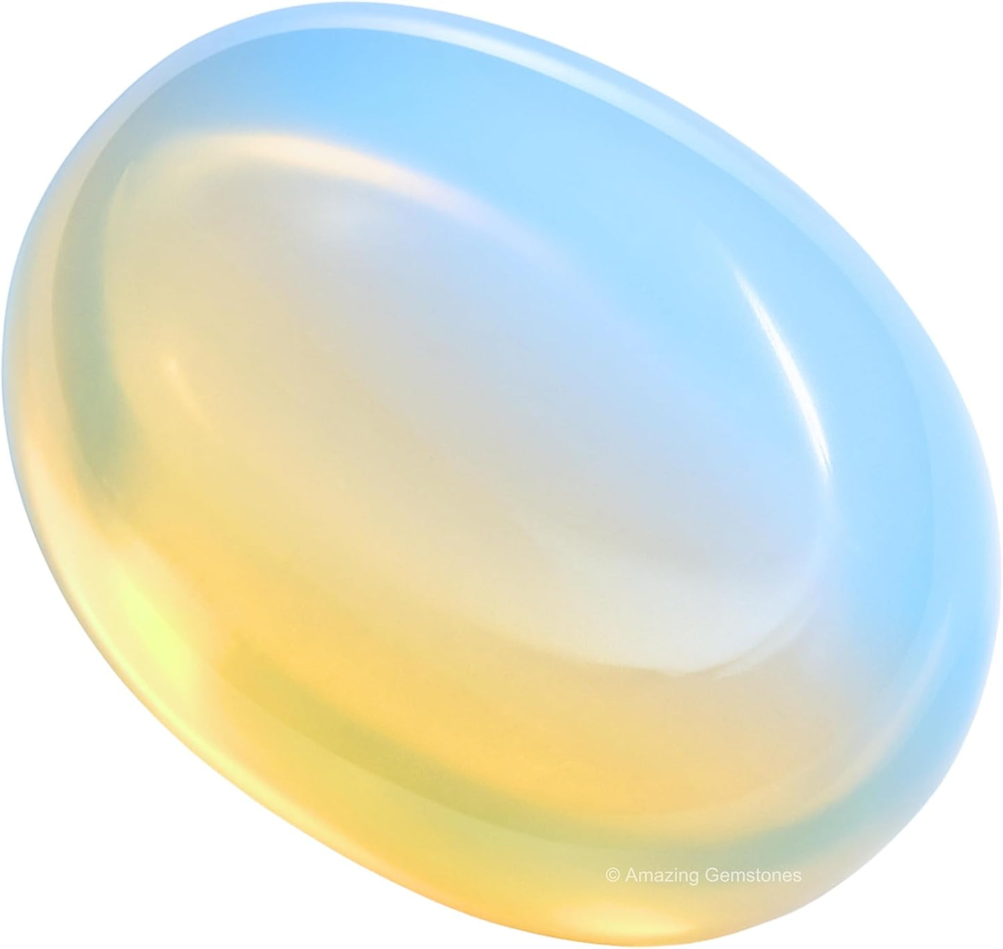 Amazing Gemstone Opalite Crystals and Healing Stones - Large Palm Stone Crystals Piedra - Crystal for Good Luck, Balanced Positive Energy, Meditation - Unique Stocking Stuffers Gifts for Women, Men