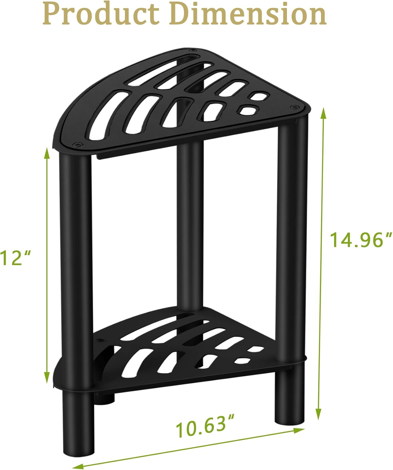 Stainless Steel Shower Stool, Shower Stool for Inside Shower,Corner Shower Bench for Shaving Legs，Shower Foot Rest for Small Bathroom, Matte Black Shower Seat