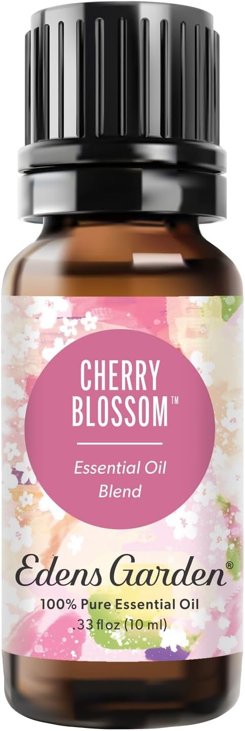 Edens Garden Cherry Blossom Essential Oil Blend – 100% Pure Premium Grade, Skin Safe, Synthetic-Free & Natural, Undiluted for Candle, Soap Making & Clean Diffuser Use 10 ml (.33 fl oz)