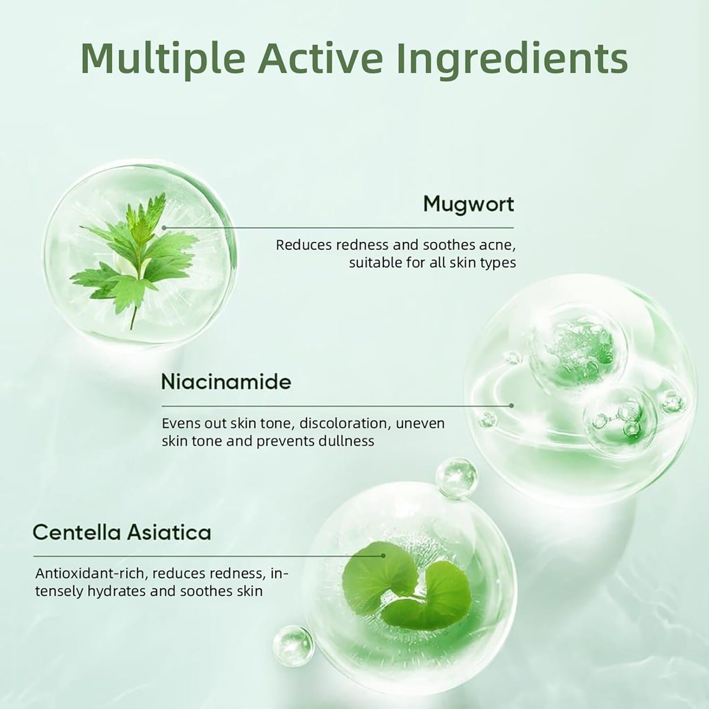 Clay Mask Stick, Deep pore Cleansing, Exfoliator Blackhead Remover Pore Cleanser Gentle Exfoliation Skin Brightening, Hydrating & Moisturizing Face Mud Mask for All Skin Types, Men & Women (Green)