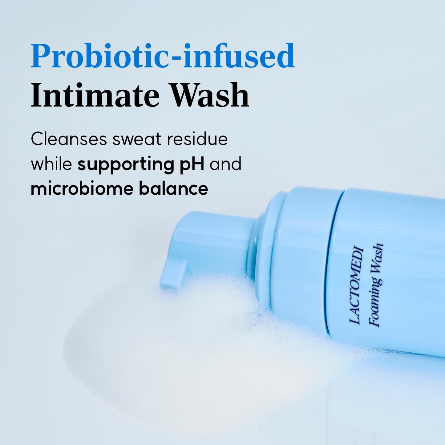 LACTOMEDI Feminine Foaming Wash | Gentle Foam Cleanser for Intimate Hygiene | pH-Balanced Formula for Sensitive Skin | Yeast infection treatment | EWG Green Certification | 5.07 fl oz.