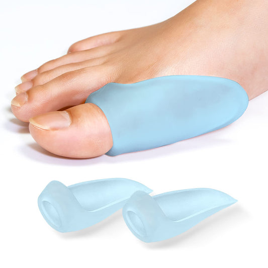 Gel Bunion Protector Shield, 12 Pack of Bunion Pads and Cushions, Bunion Guard for Big Toe, Relieve Foot Pain from Friction, Rubbing and Pressure (FSA or HSA Eligible) - Blue