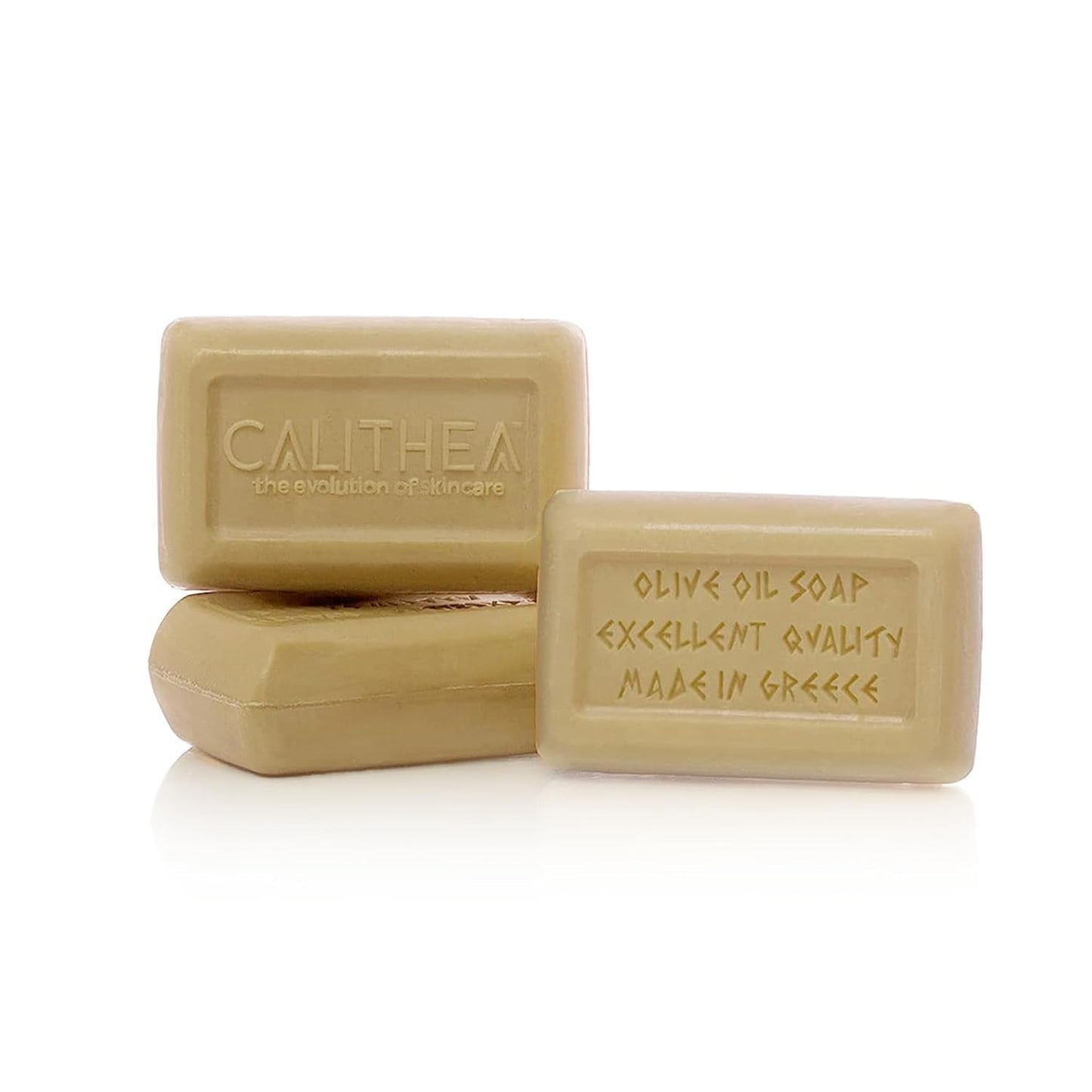 Calithea 3 Pack Soap Bars: Olive Oil Soap with Donkey Milk