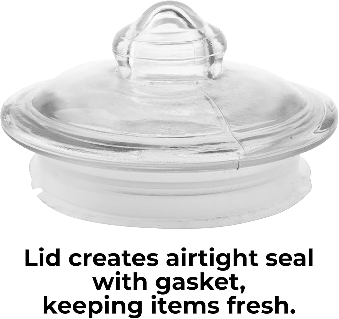 Glass Jar with Wooden Scoop for Bath Salt, Container With Airtight Lid Holds 74 oz of Bath Salt Epsom Salt, Laundry, Flour Multi Use