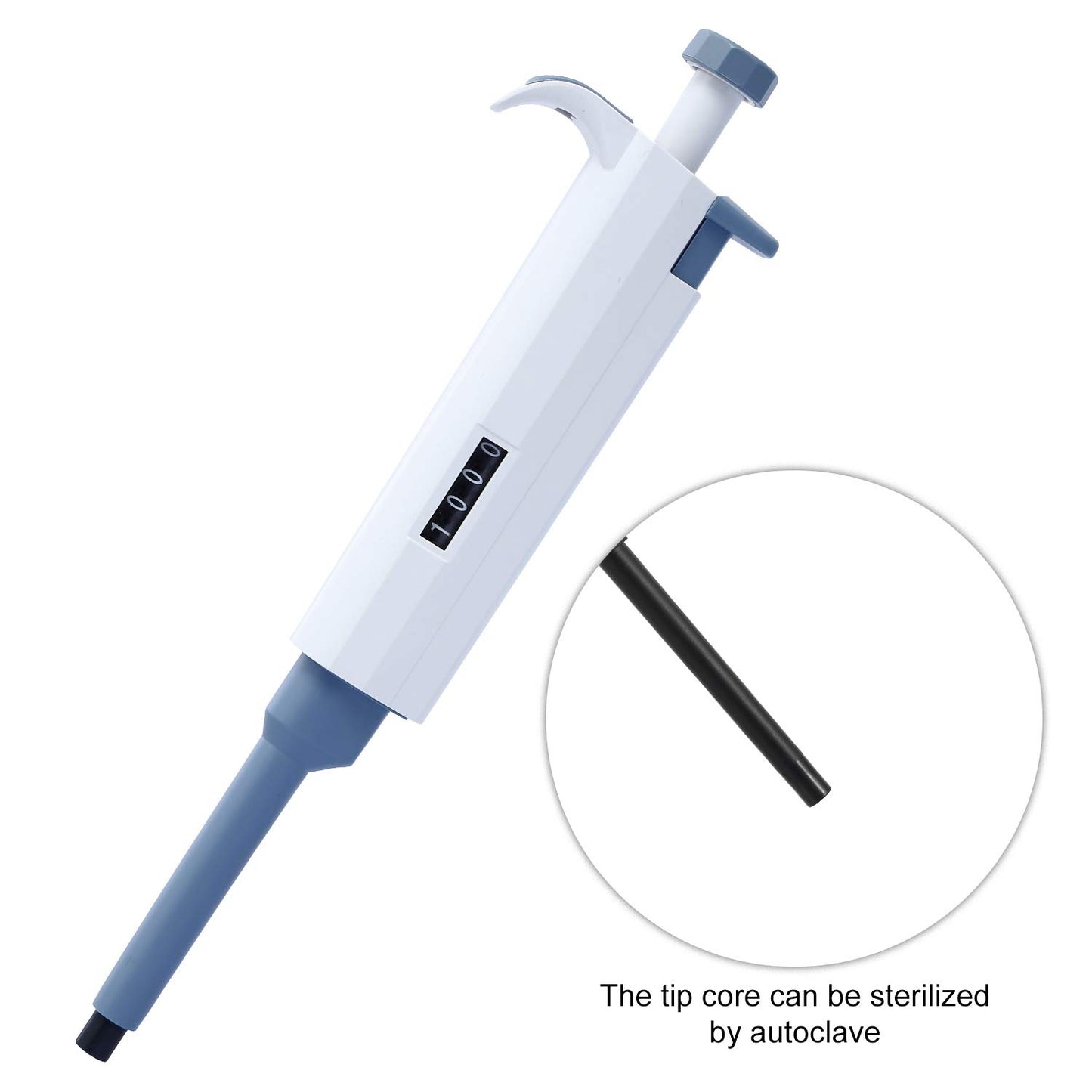 Micropipette Pipettor 20-200ul Single-Channel Adjustable Variable Volume High Accurate Pipette for Laboratory
