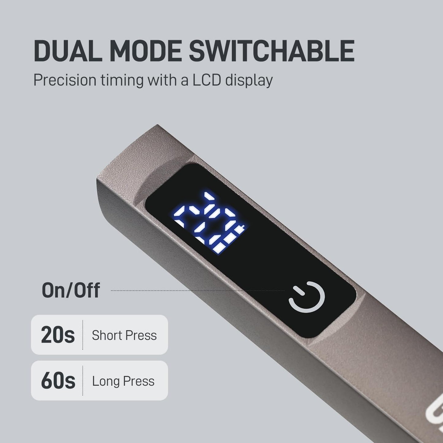 GAOY Cordless UV Light with Stand, Handheld Nail Lamp, Portable LED Nail Lingt, Cordless Rechargeable, Fast Curing, Matte Black