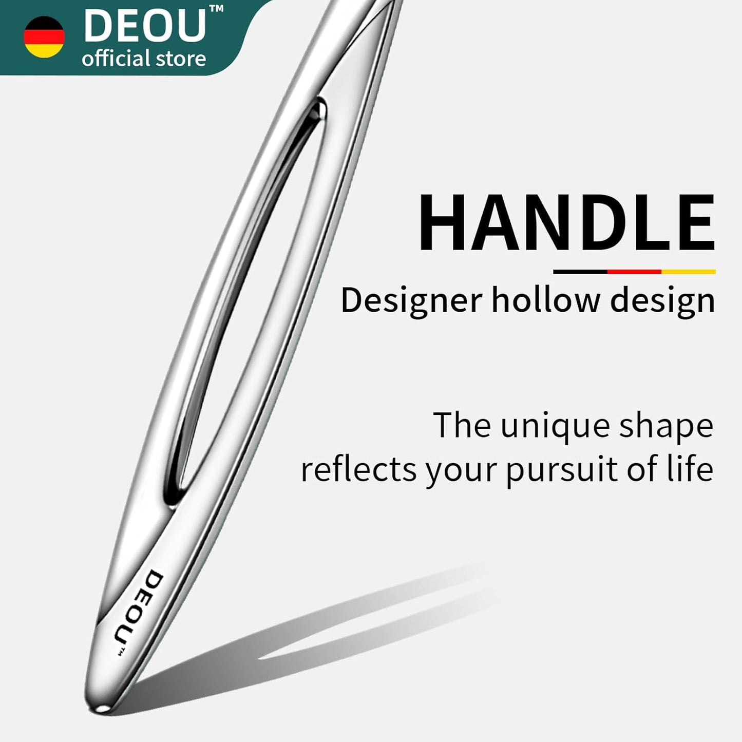 DEOU Cuticle Pusher Dead Skin Remover Stainless Steel dead skin fork cuticle trimmer Professional nail art tools Peeler Scraper Clean nail edges cuticle