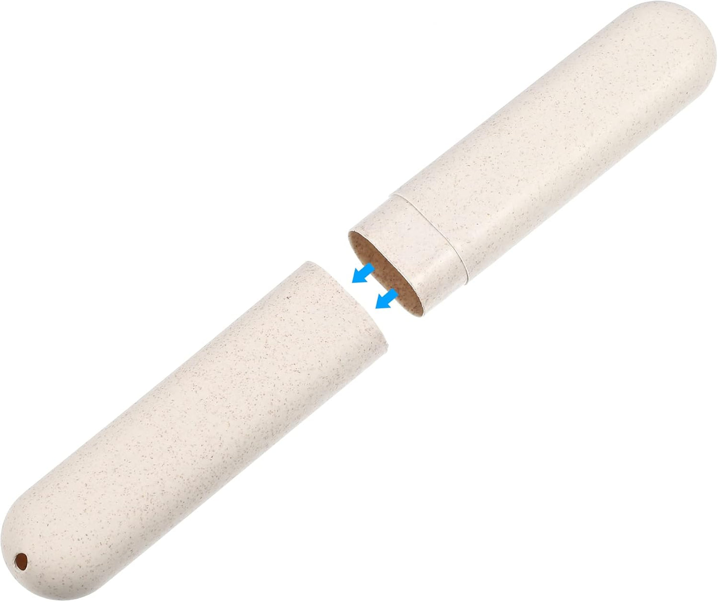 VOCOSTE 1pcs, Traveling Toothbrush Holders Case, PP Toothbrush Case for Travel Business, Beige, 8.07''x1.22''x0.83''