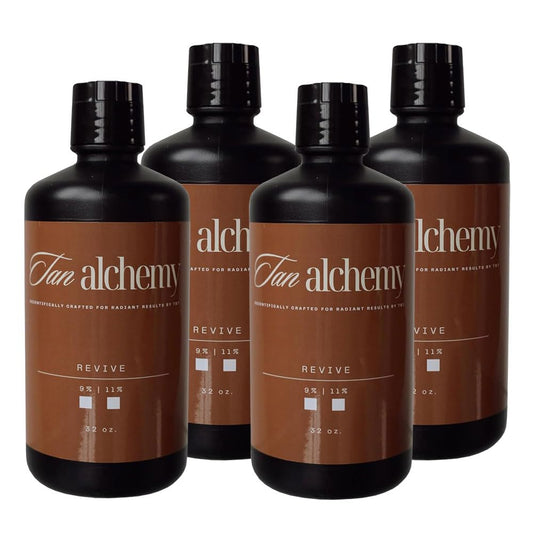 Tan Alchemy, Revive Anti-Aging 11% Med-Dark DHA Sunless Airbrush Spray Tanning Solution (Gallon)