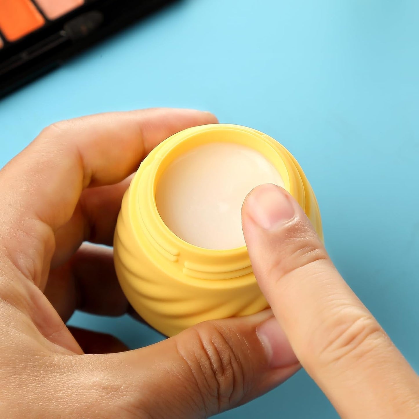 Gemice Travel Containers for Toiletries, Silicone Cream Jars TSA Approved Travel Size Containers with Toiletry Bag, Wide Mouth Leak-proof Travel Accessories with Lid for Cosmetic Cream (4 Pack)