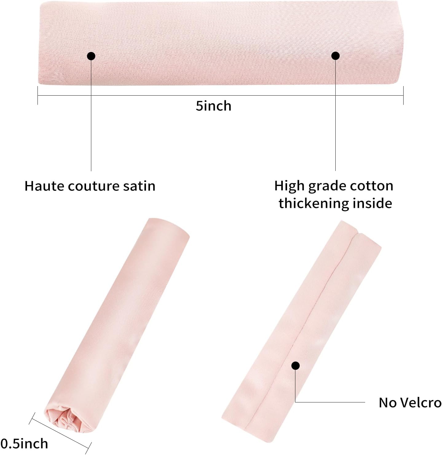 8 Packs Satin Strap Covers Breathable Headgear Strap Covers, Strap Cushions Universal and Reusable Strap Covers, Soft Strap Pads for Reduce Red Marks