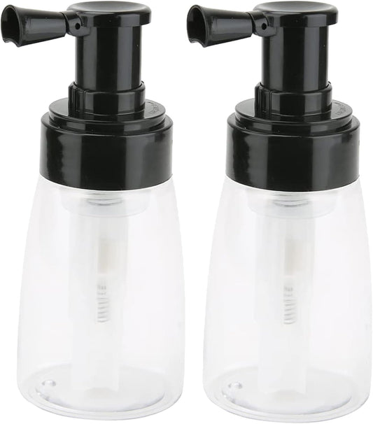 Aethland Powder Spray Bottle for Dry Shampoo, 2pcs Talc and Powder Applying Bottle, Refillable Hair Fiber Applicator for Hair Salon, Cleaning, Plants, Misting & Skin Care (180ml+180ml)