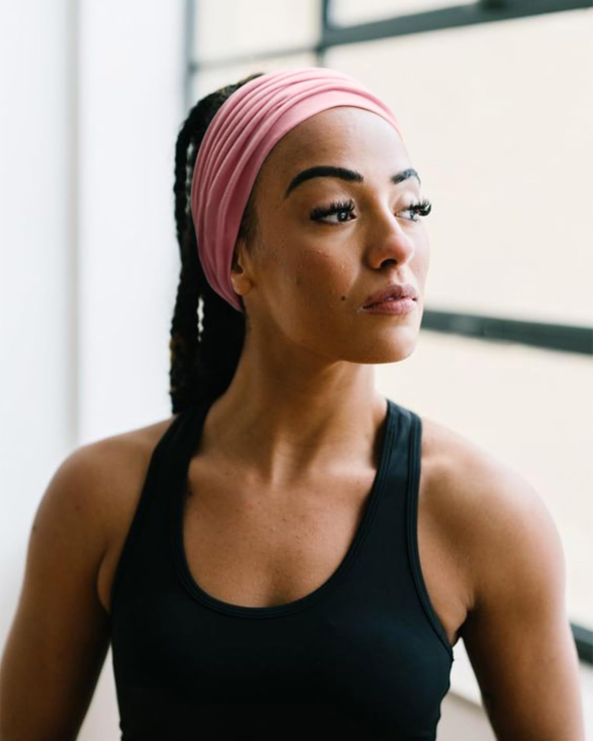 Extra Wide Headbands for Women Large Turban Headband Non Slip Boho Elastic Hairband Hair Twisted Knot Head Bands Accessories