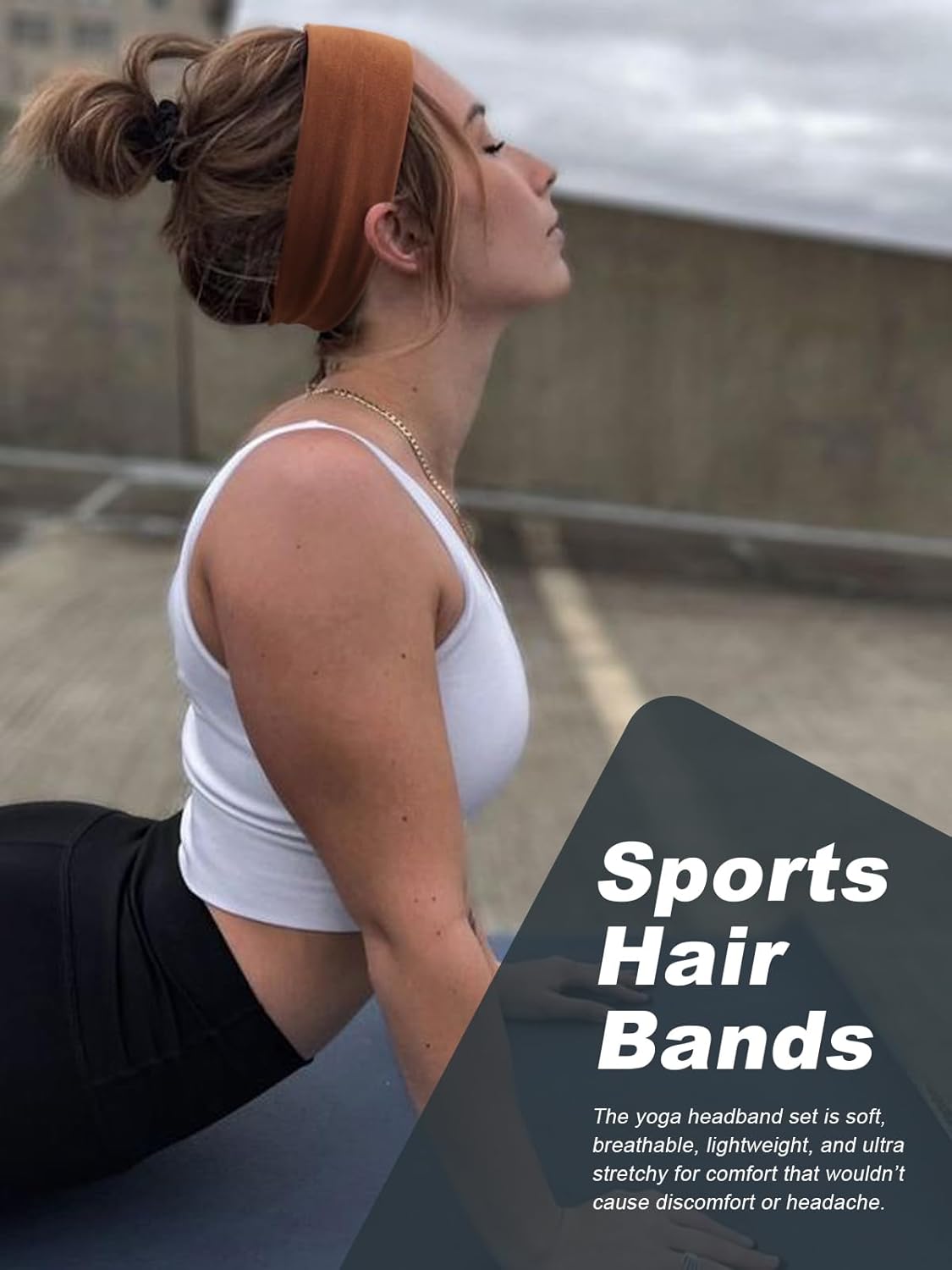 DRESHOW 8 Pack Headbands for Women Yoga Knotted Headbands Elastic Criss Cross Hair Accessories Sports Head Wrap Non Slip