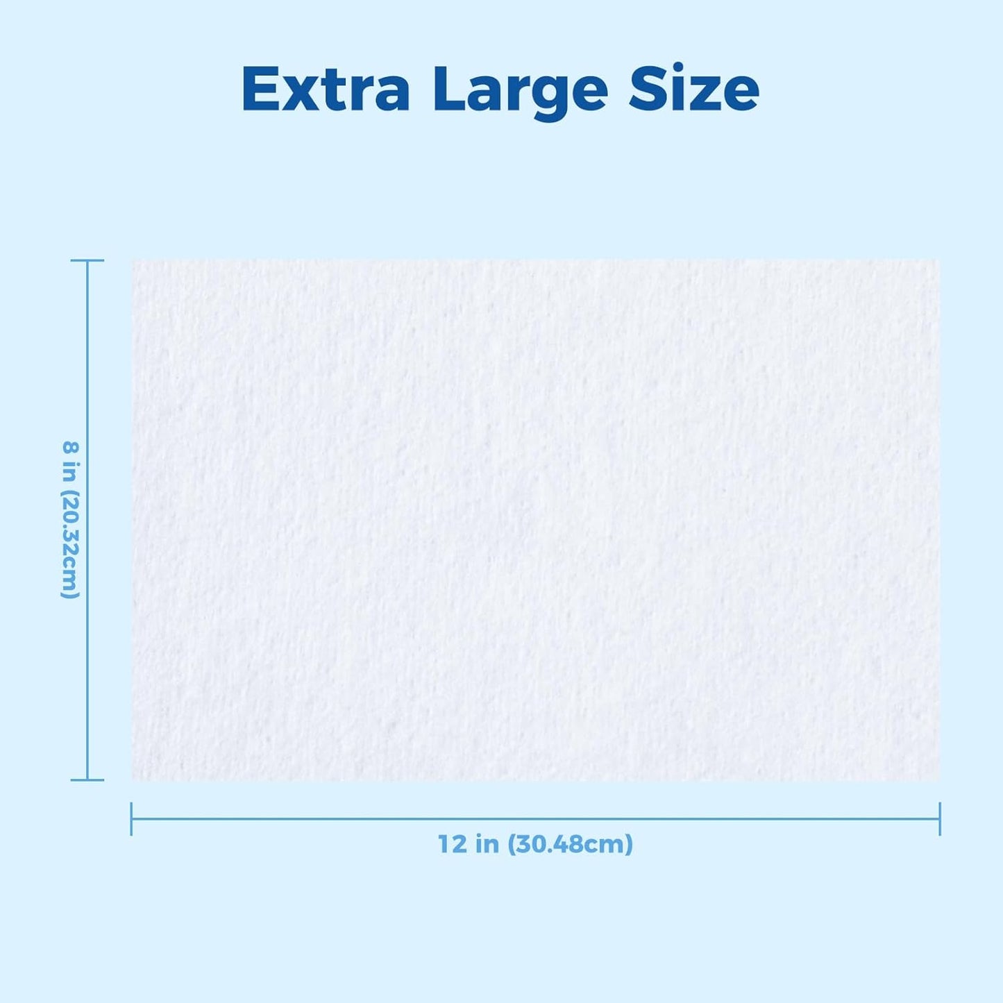 Adult Washcloths Body Wipes 250 Count Fresh Scent 12"x8" Flip Top, Strong Yet Soft, Perfect for Incontinence Cleansing, Clinic, Nursing Home, Hospital, Camping, Travel, Gym