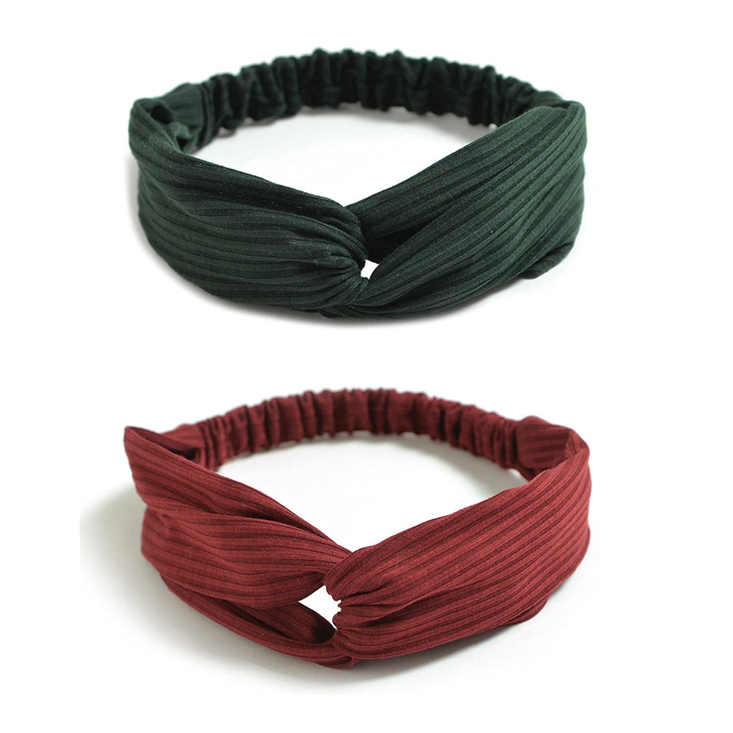 DRESHOW 10 Pack Boho Headbands for Women Girls Criss Cross Elastic Hair Band Twisted Head Wrap Floral Hair Accessories