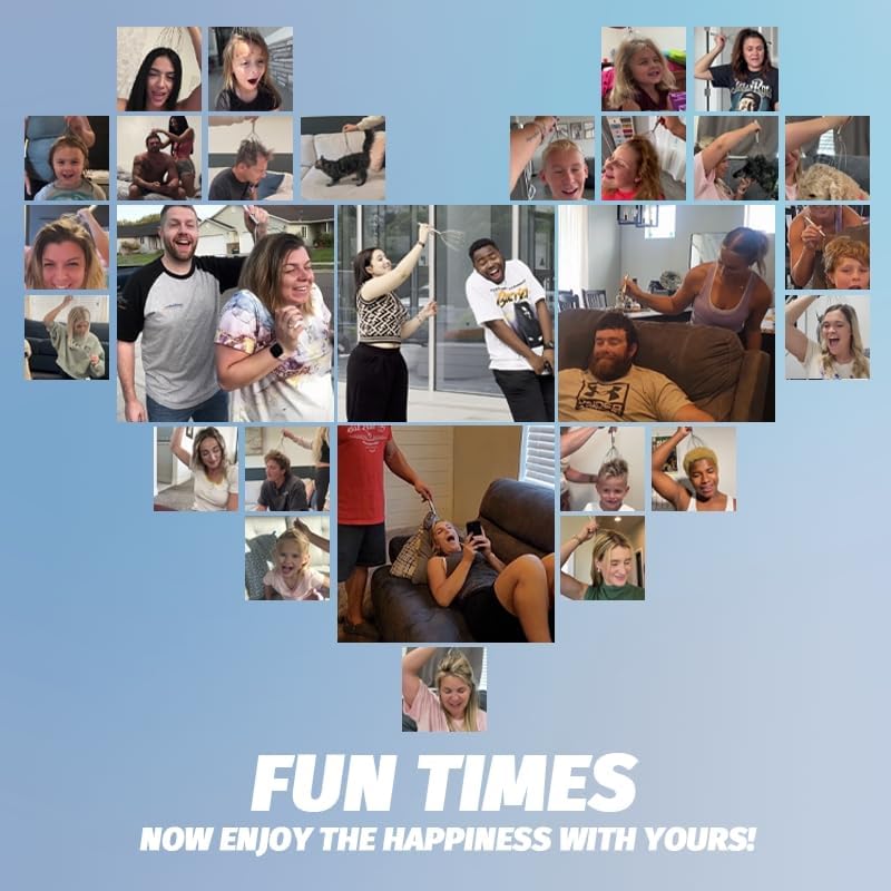 Head Massager Scalp, Vibrating Electric Scalp Massagers, Battery Powered Head Scratchers Massager Whisk Hair Massage Relax Tool with 20 Metal Fingers for Stress Relief, ldeal Gift for Women & Men