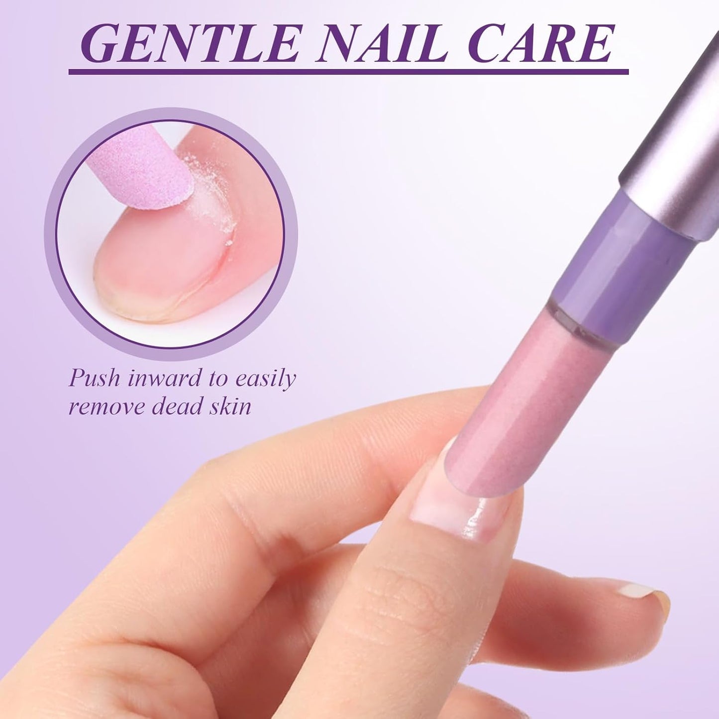 3-in-1 Cuticle Oil Pen, Cuticle Pusher Nail Oil Pen with Rotating Design, Nail Care Pen, Nail Buffer Pen for Hangnails, Dry and Damaged Nails, Moisturize Strengthen Daily Nails Care (1PC)