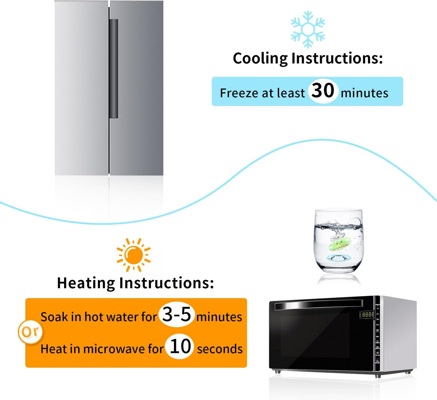 Gel Ice Pack Reusable, Cooling Eye Pads and Patches, Hot and Cold Eye Pads - Soothing, Revitalizing, Puffiness, Refresh, Relieves Stress, Relax, Relieves Puffiness and Tension(2 Penguins+2 Owls)