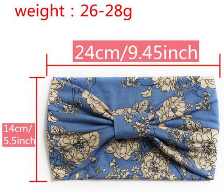 K-Elewon 3 Pack Women Wide Elastic Head Wrap Headband Sports yoga Hair Band